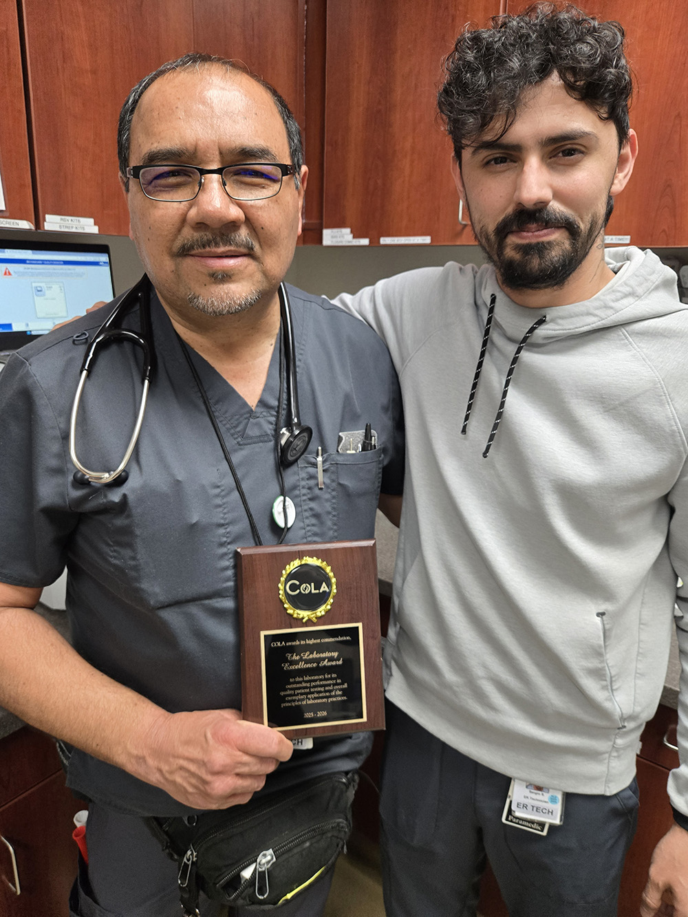 Employees holding a COLA award