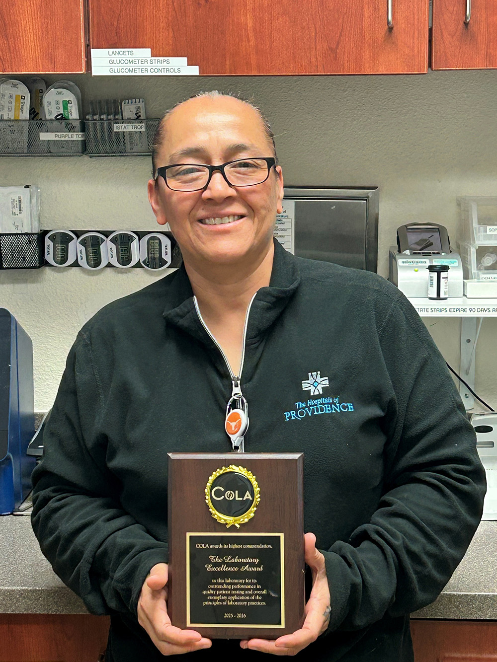 An employee holding a COLA award