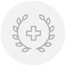 Graphic of a medical cross in a wreath representing Clinical.