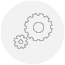 Graphic of linked gears representing Operations.